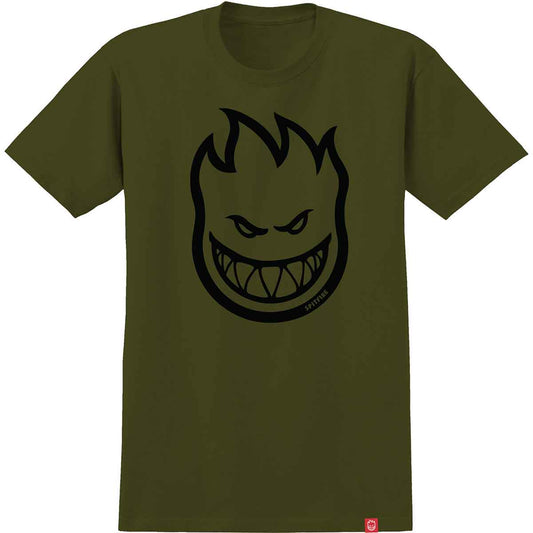 Spitfire Bighead S/S T- Shirt - Military Green/Black