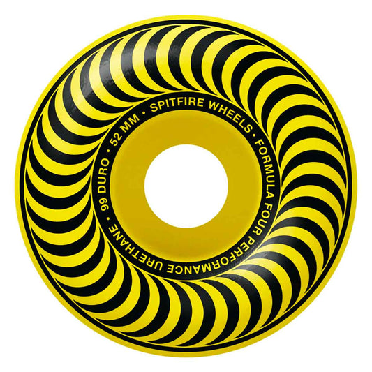 Spitfire Formula Four Chroma Classic Yellow Wheels - 99D 52mm