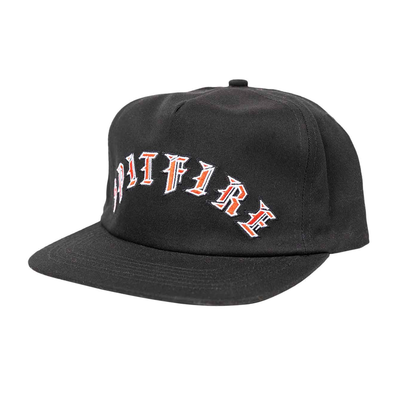 Spitfire Old E Arch Snapback - Black/Red