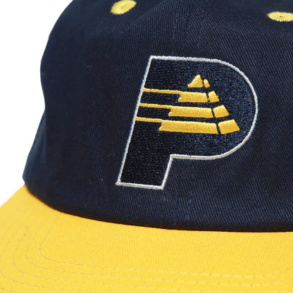 Theories Hoosier Snapback Hat - Navy/Yellow