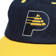 Load image into Gallery viewer, Theories Hoosier Snapback Hat - Navy/Yellow