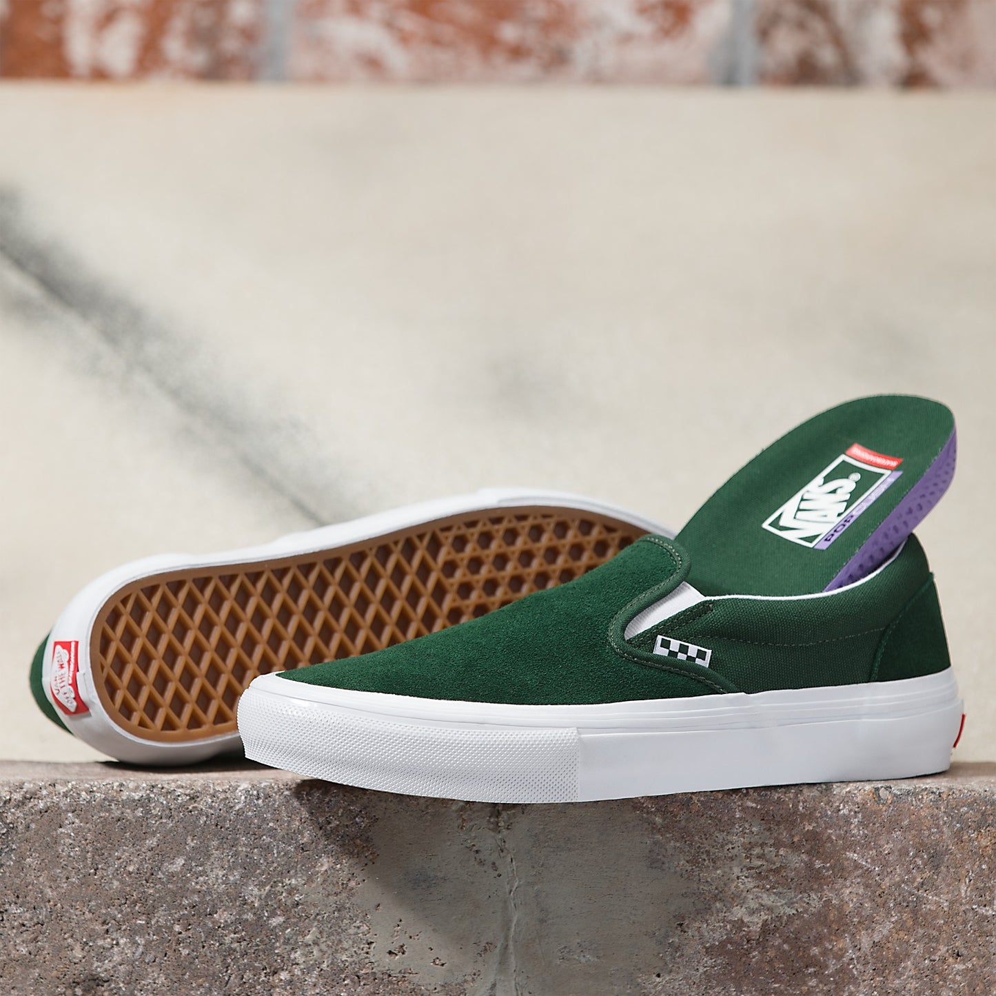 Vans Skate Slip-On - Wrapped Green/White