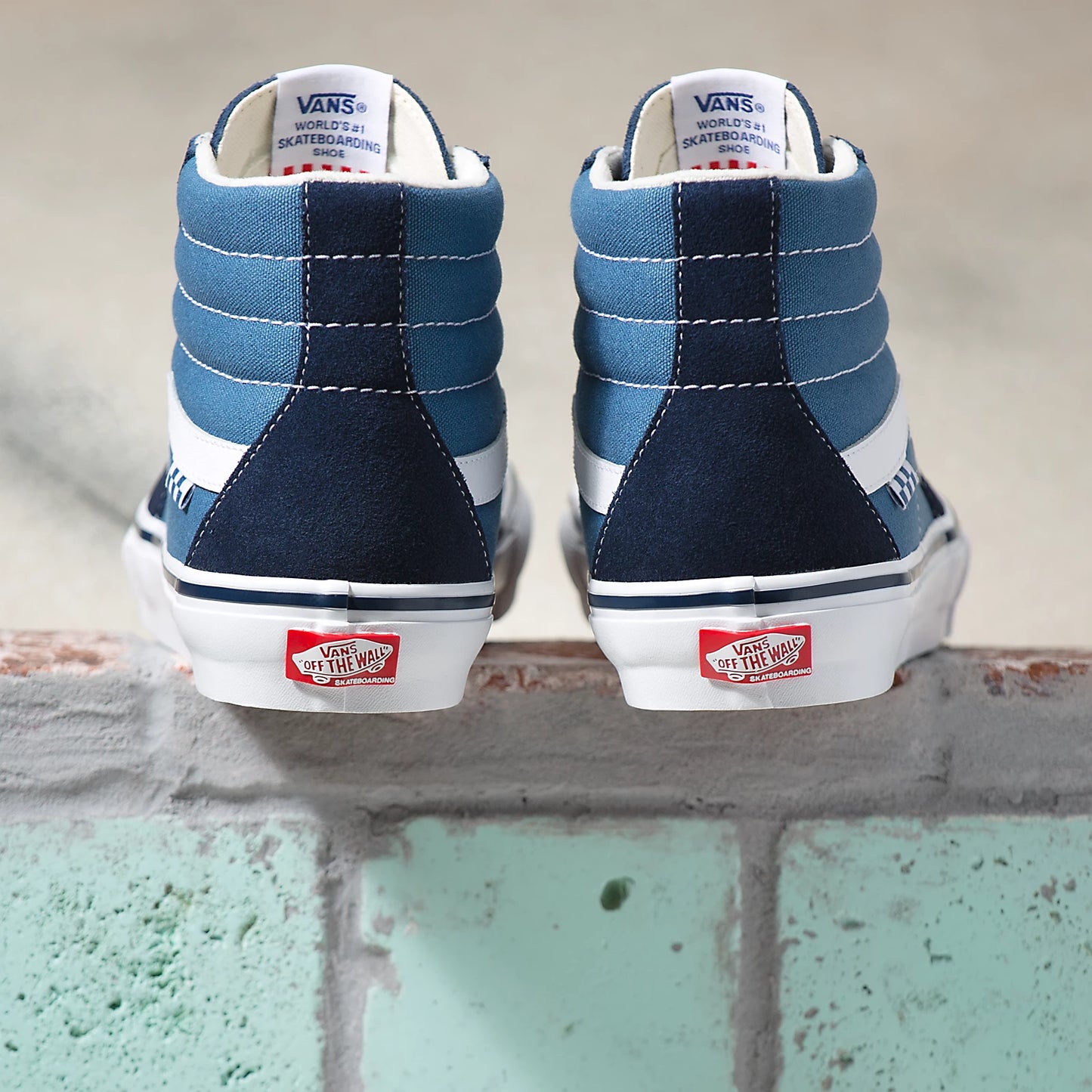 Vans Skate Sk8-Hi - Navy/White