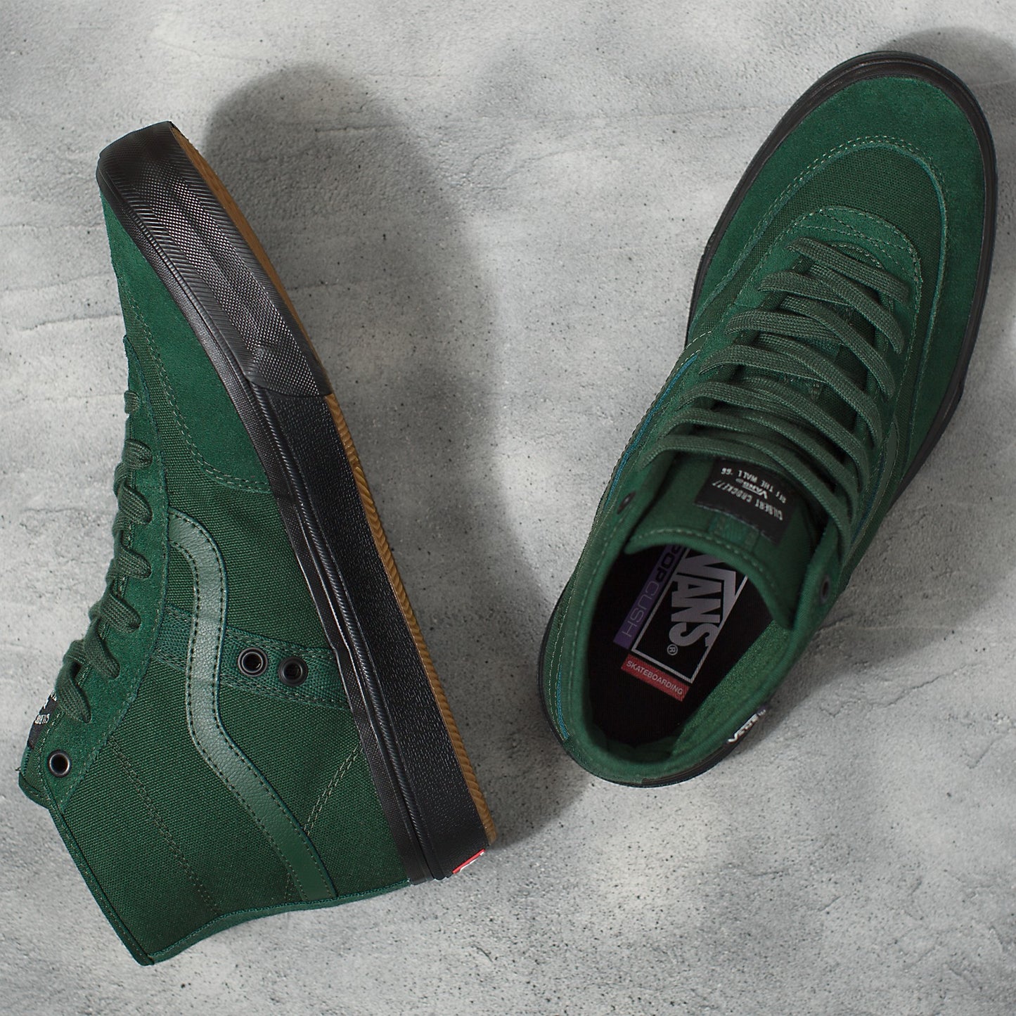 Vans Crockett High - Dark Green/Black