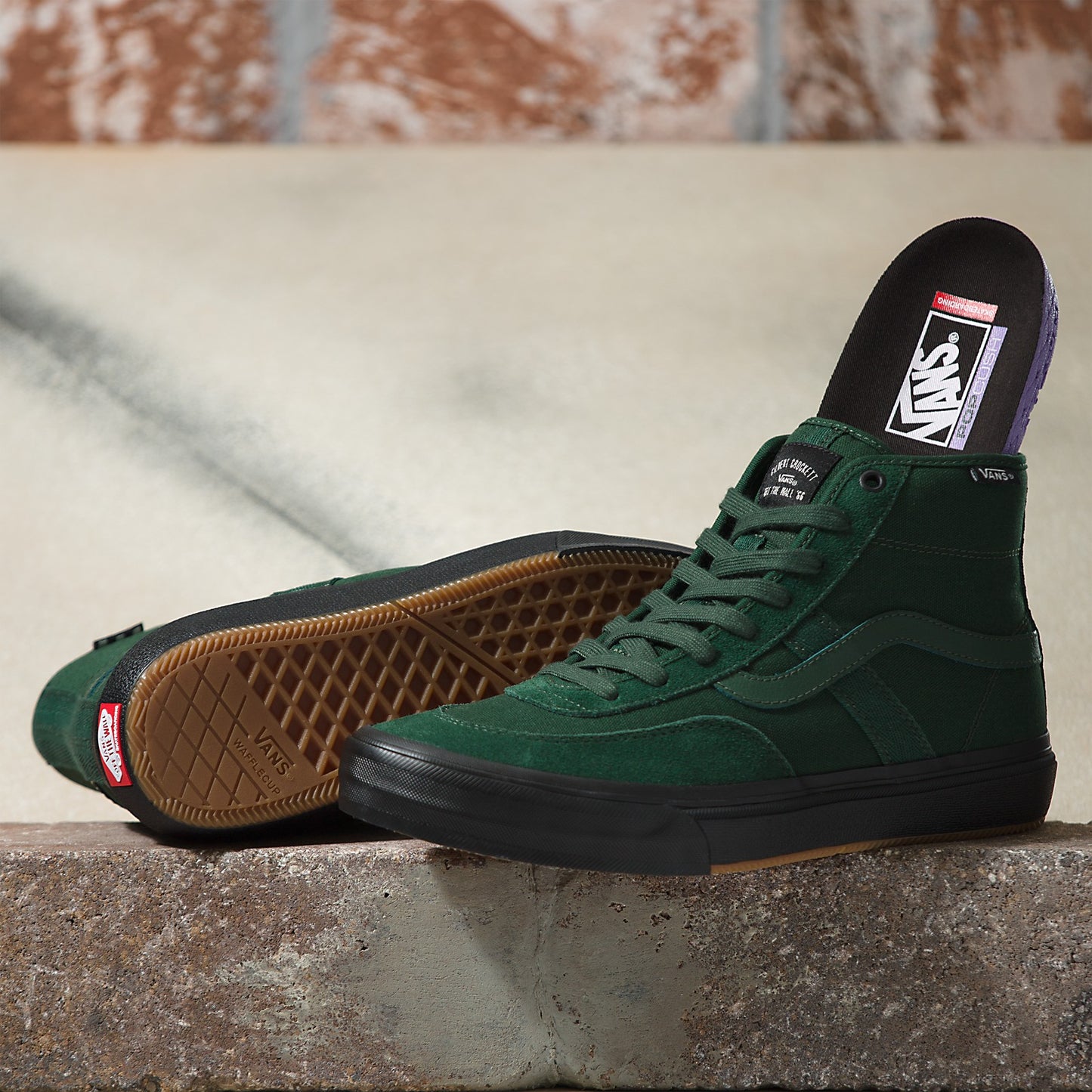 Vans Crockett High - Dark Green/Black