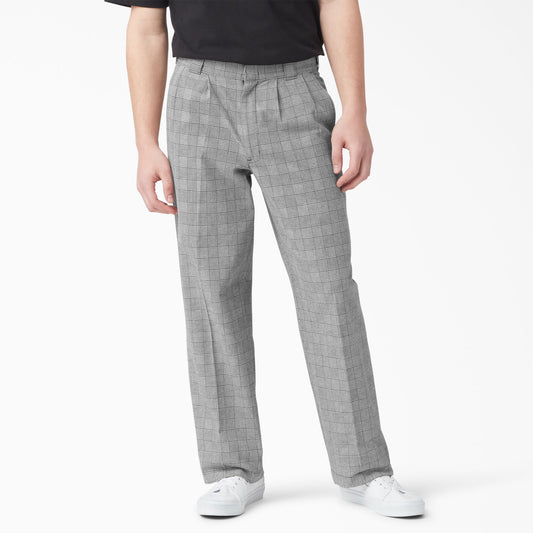 Dickies Bakerhill Pleated Pants - Brown Plaid