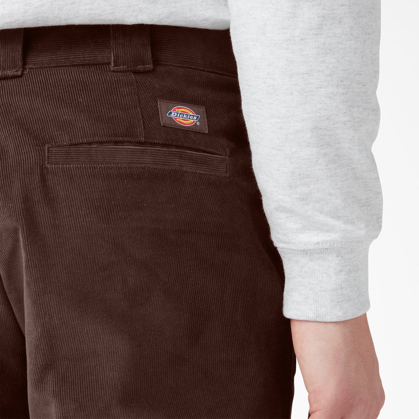 Dickies Flat Front Corduroy Work Pant - Chocolate Brown