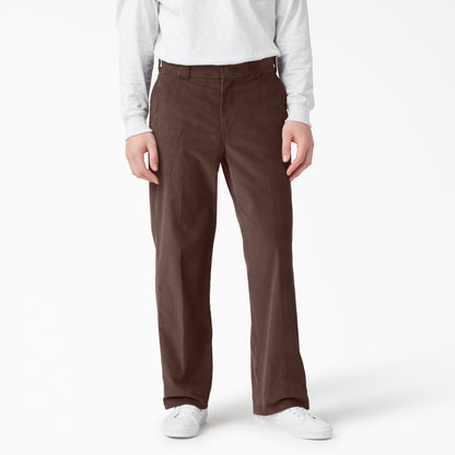 Dickies Flat Front Corduroy Work Pant - Chocolate Brown