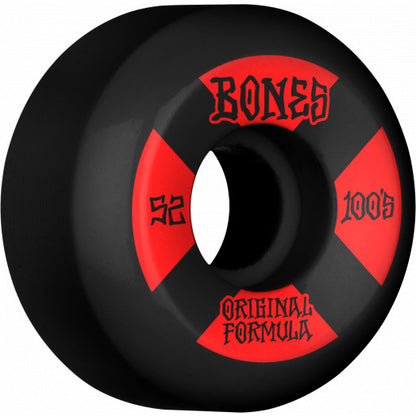 Bones 100s Sidecut Wheel - 100A 52mm V5 Black