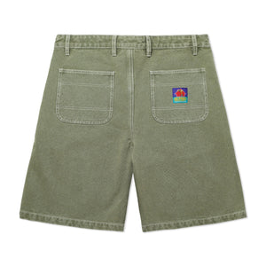 Butter Goods Washed Canvas Work Shorts - Fern