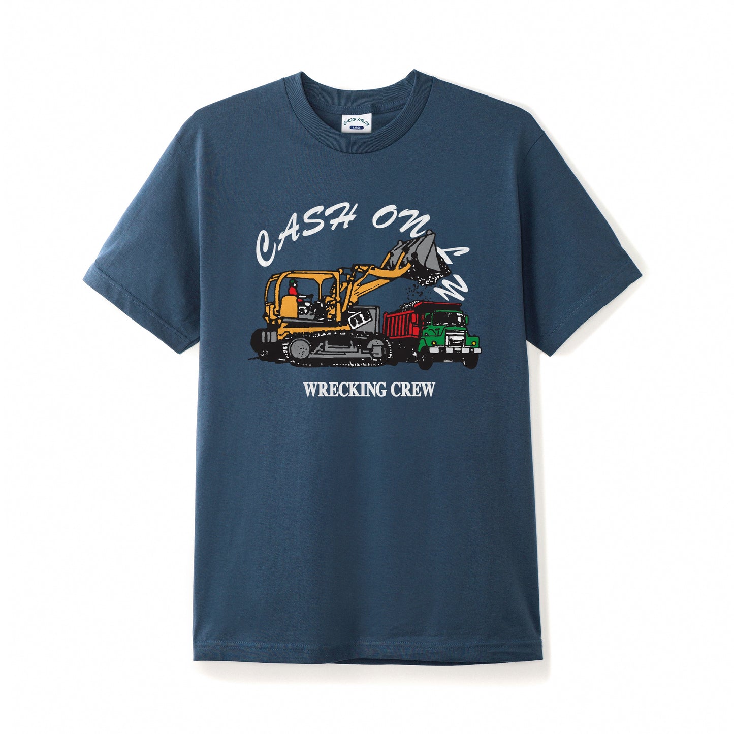 Cash Only Wrecking Tee - Denim