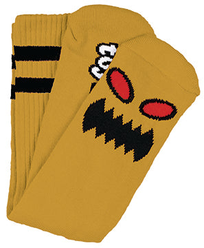 Toy Machine Monster Face Socks - Mustard