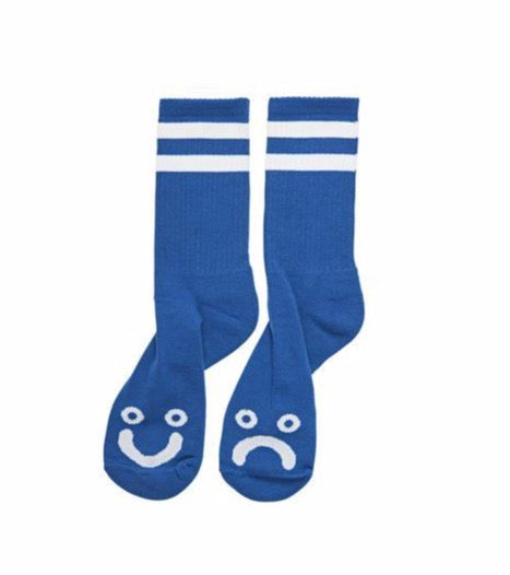 Polar Happy Sad Socks - Royal Blue