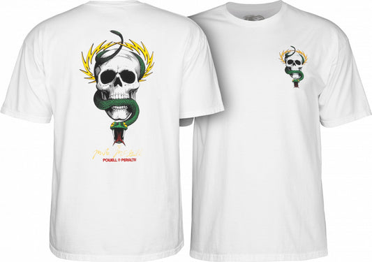 Powell Peralta McGill Skull & Snake Tee - White