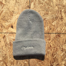 Load image into Gallery viewer, Ninetimes Script Embroidered Beanie - Heather Grey
