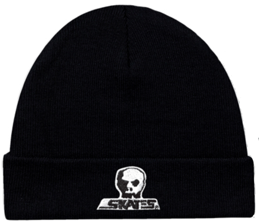 Skull Skates Small Logo Cuff Toque - Black