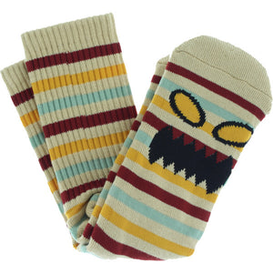 Toy Machine Monster Face Mini Stripe Sock - Multi