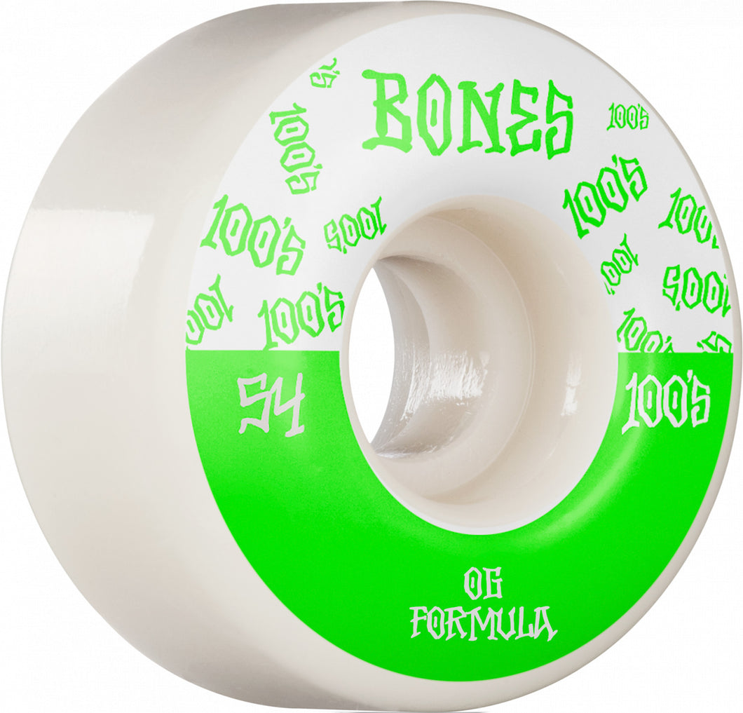 Bones 100's Logo Wheels - 100A 54mm V4