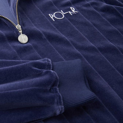 Polar Velour Zipneck Sweatshirt - Rich Navy