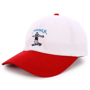 Thrasher Gonz Old Timer Hat - White/Red