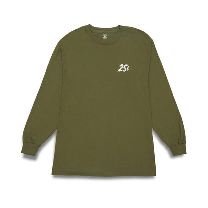 Quartersnacks Classic Snackman L/S Tee - Olive