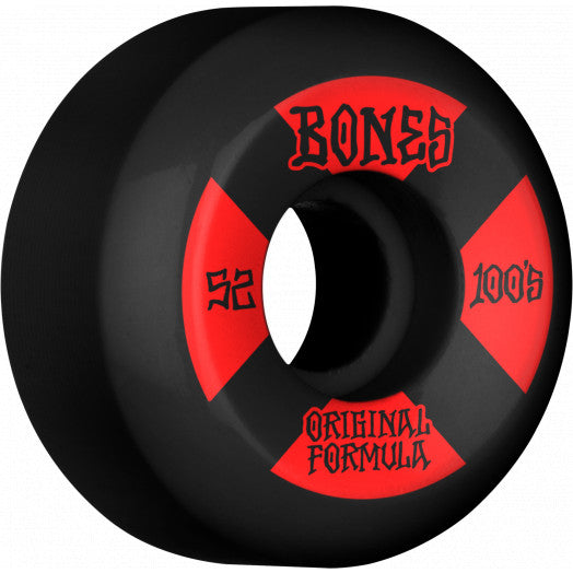 Bones 100s Sidecut Wheel - 100A 52mm V5 Black