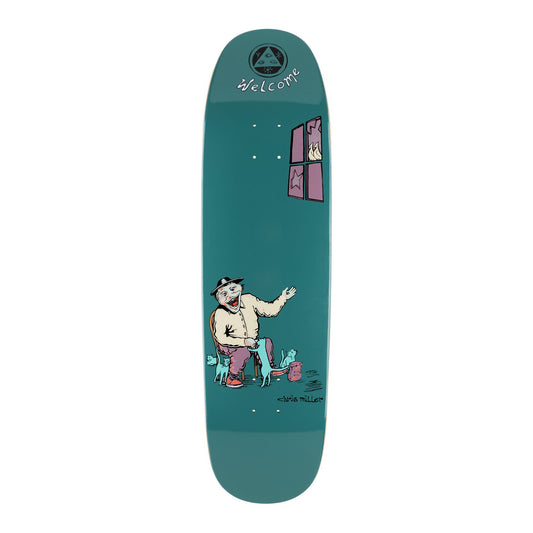 Welcome Chris Miller's Bird Feeder on Catblood Deep Teal Deck - 8.75