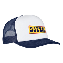 Load image into Gallery viewer, Baker Semi Drunk Trucker Hat - White/Navy
