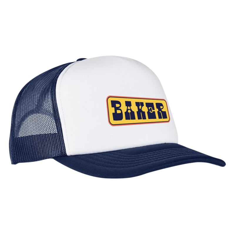 Baker Semi Drunk Trucker Hat - White/Navy