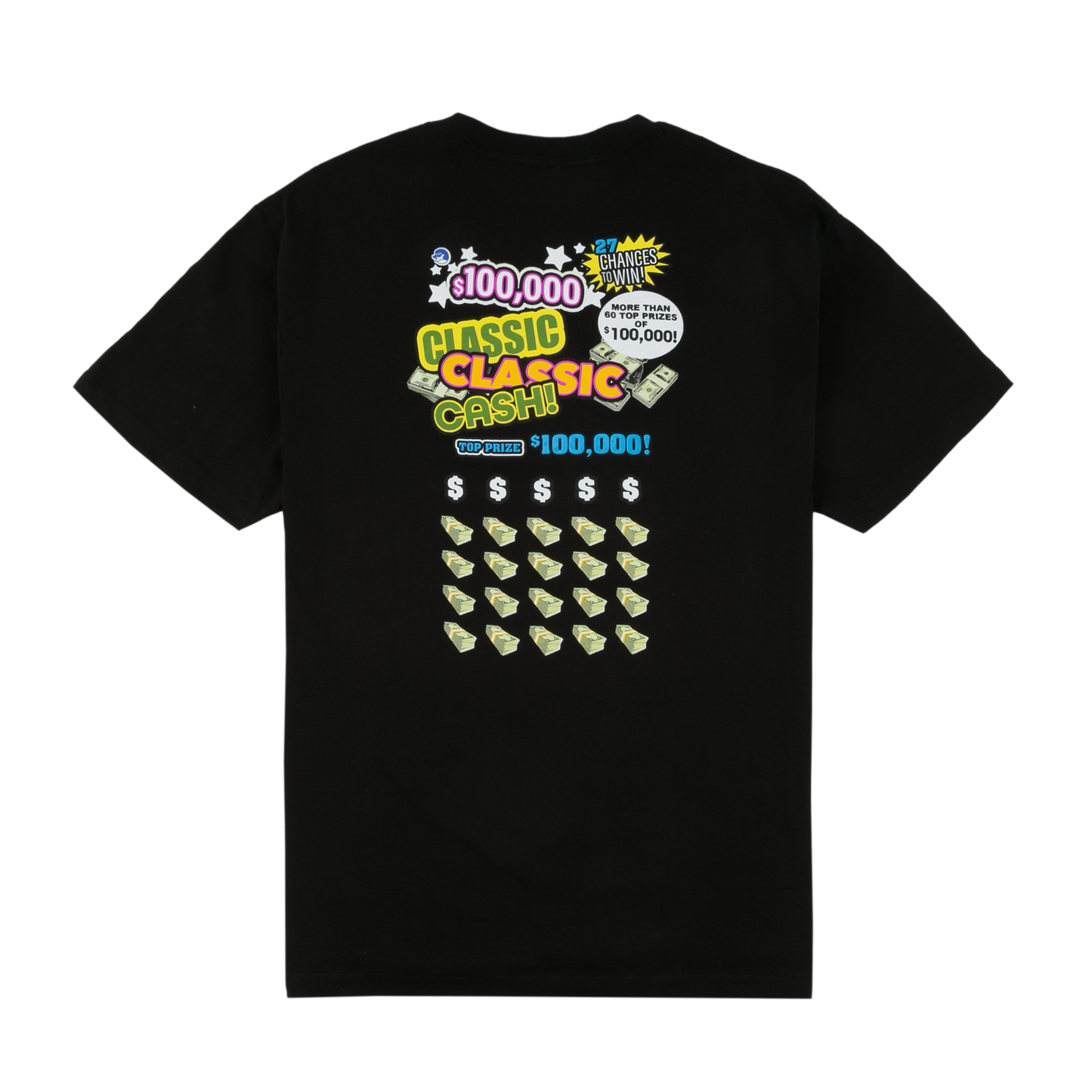 Classic Grip Scratch Ticket Tee - Black