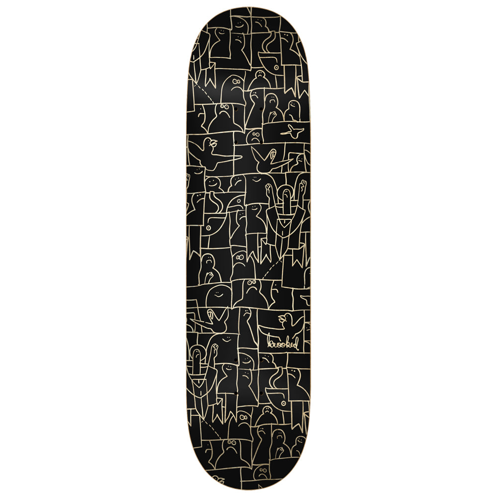 Krooked Flock Black Deck - 8.5