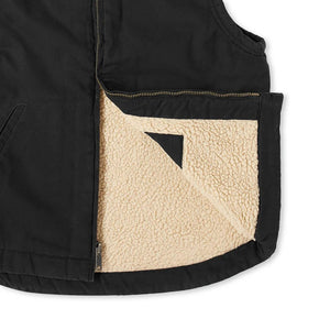 Dickies Lined Duck Vest - Stonewashed Black