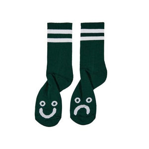 Polar Happy Sad Socks - Dark Green