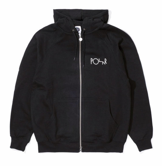 Polar Stroke Logo Zip Hood - Black