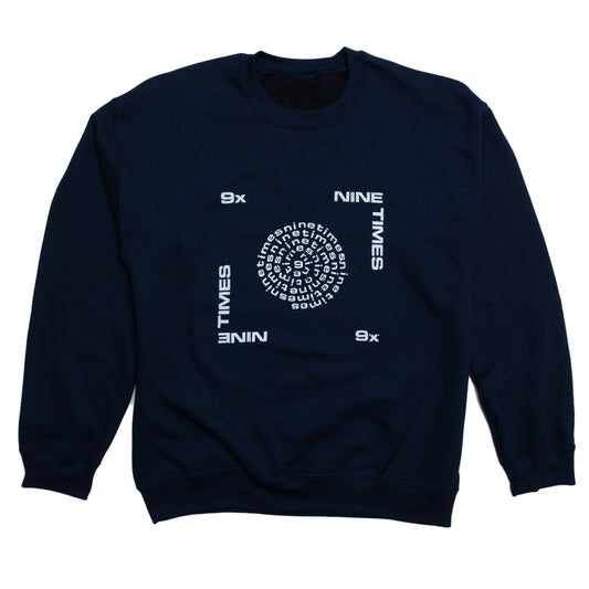 Ninetimes Letraset Crewneck - Navy