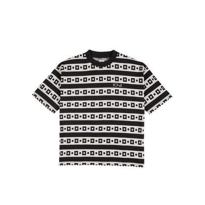 Polar Square Stripe Surf Tee - Black