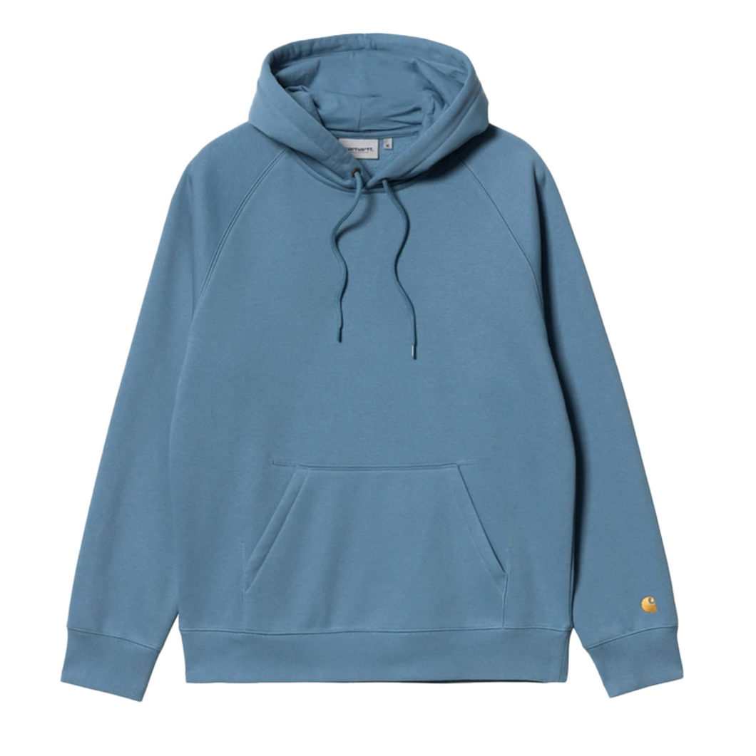 Carhartt WIP Chase Hoodie - Icy Water/Gold