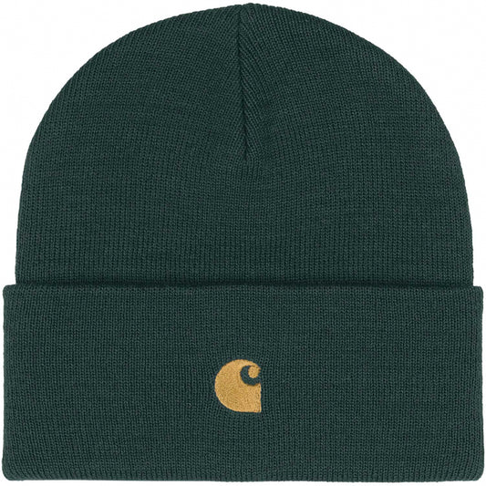 Carhartt WIP Chase Beanie - Juniper/Gold