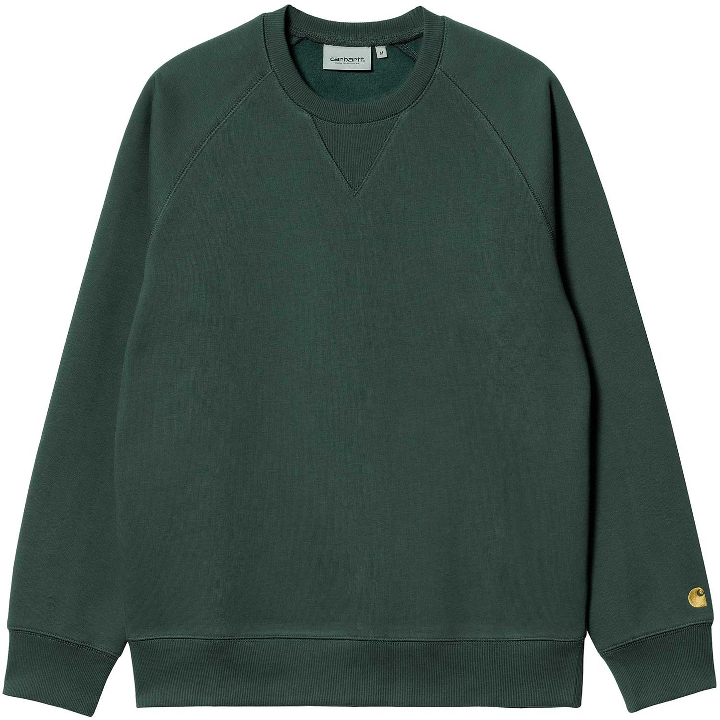 Carhartt WIP Chase Crewneck - Juniper/ Gold