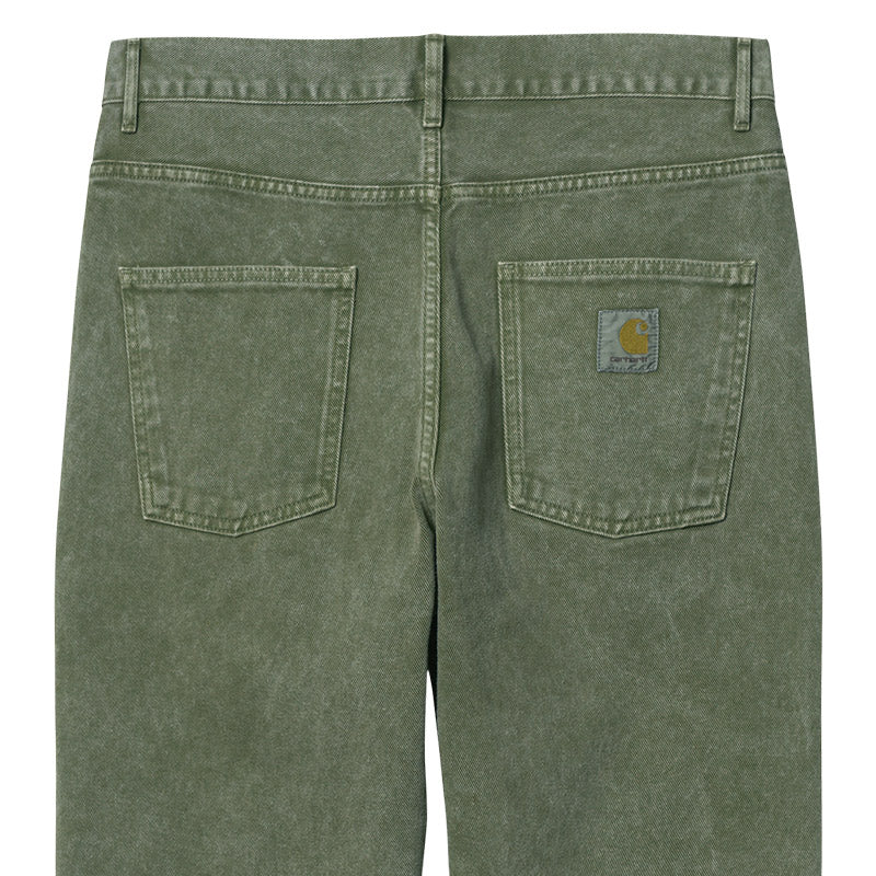 Carhartt WIP Newel Pant - Dollar Green Worn Washed