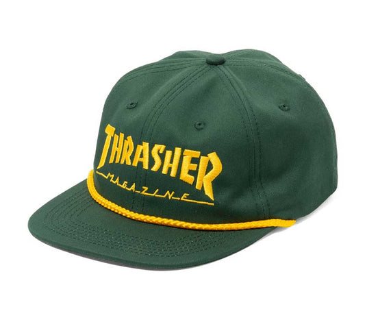 Thrasher Rope Snapback - Green/Yellow