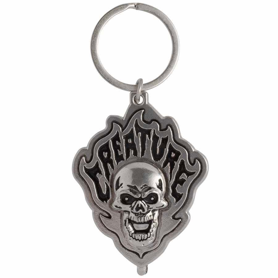 Creature Bonehead Flame Keychain