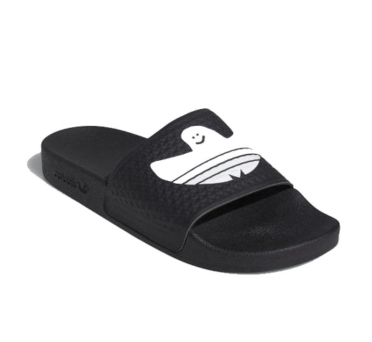 Adidas Shmoofoil Slides - Black/White