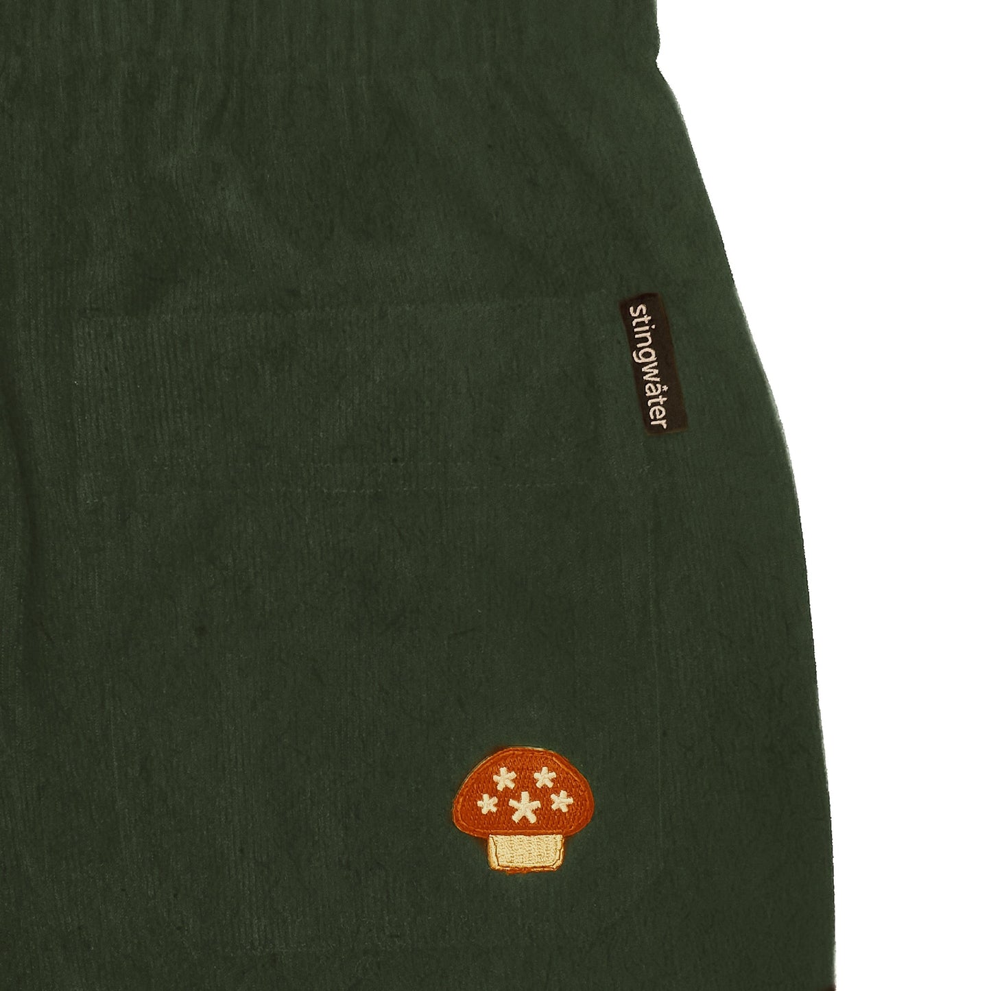 Stingwater Corduroy Melting Logo Sweatpants - Forest Green