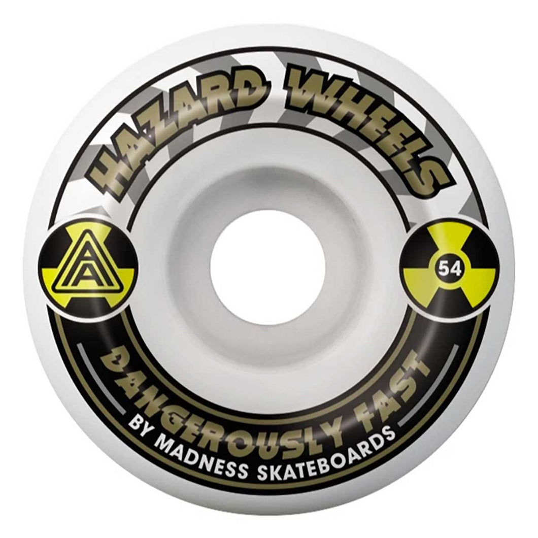 Madness Alarm Conical Wheels - 54mm 101A White/Gold