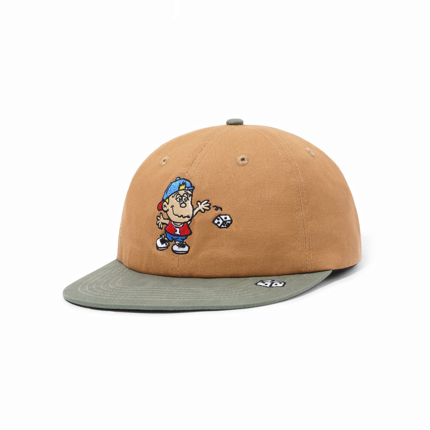 Butter Goods Dice 6 Panel Cap - Tan/Forest