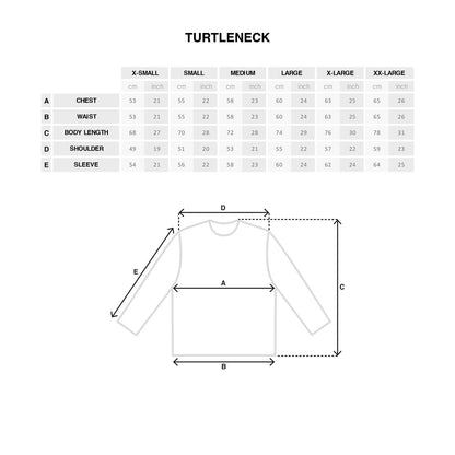 Polar Shin Turtleneck - Black