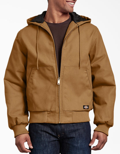 Dickies Rigid Duck Hooded Jacket - Brown