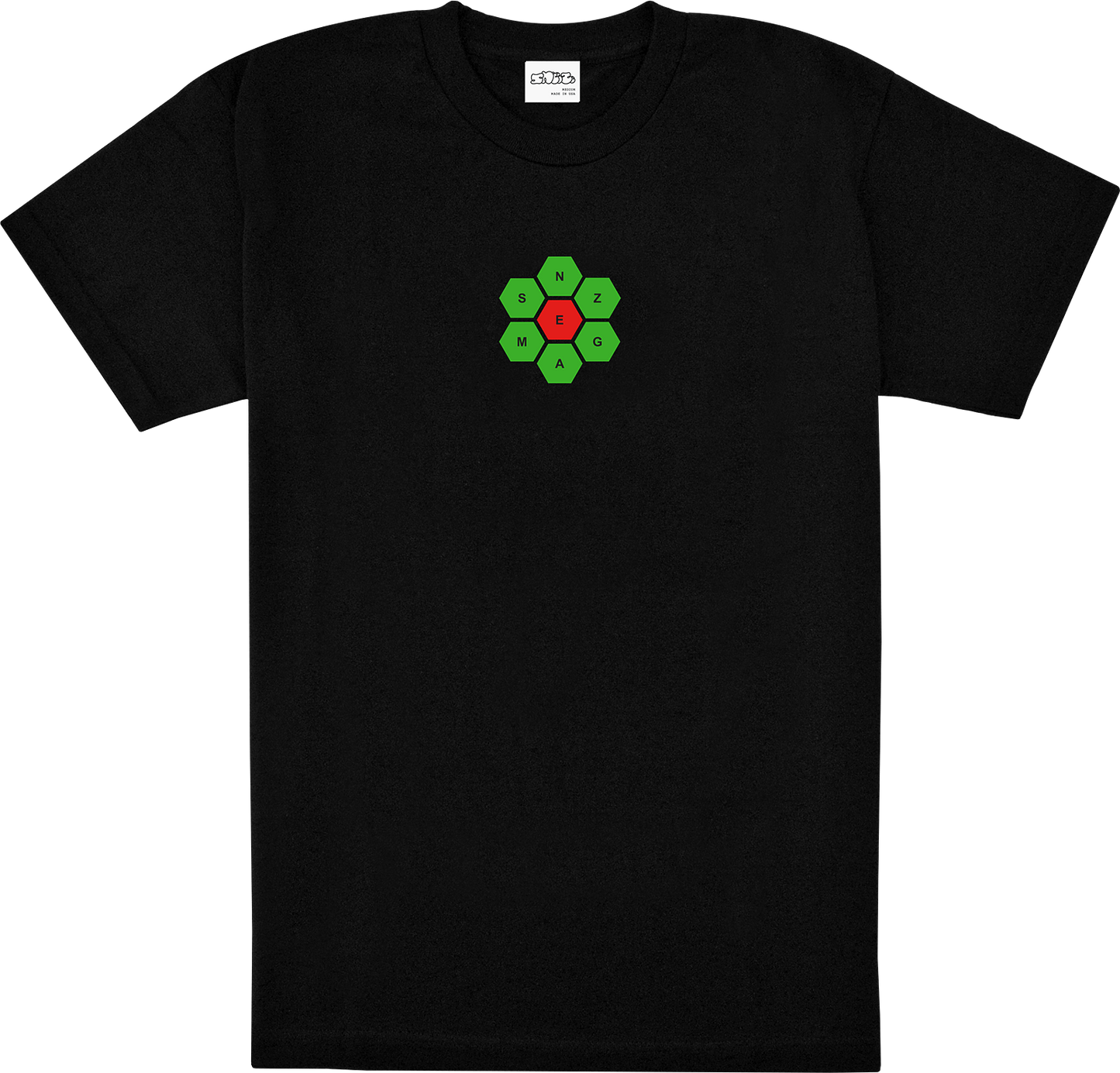 Sneeze Pangram Tee - Black