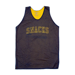 Quartersnacks Reversible Snacks Basketball Jersey - Navy/Yellow